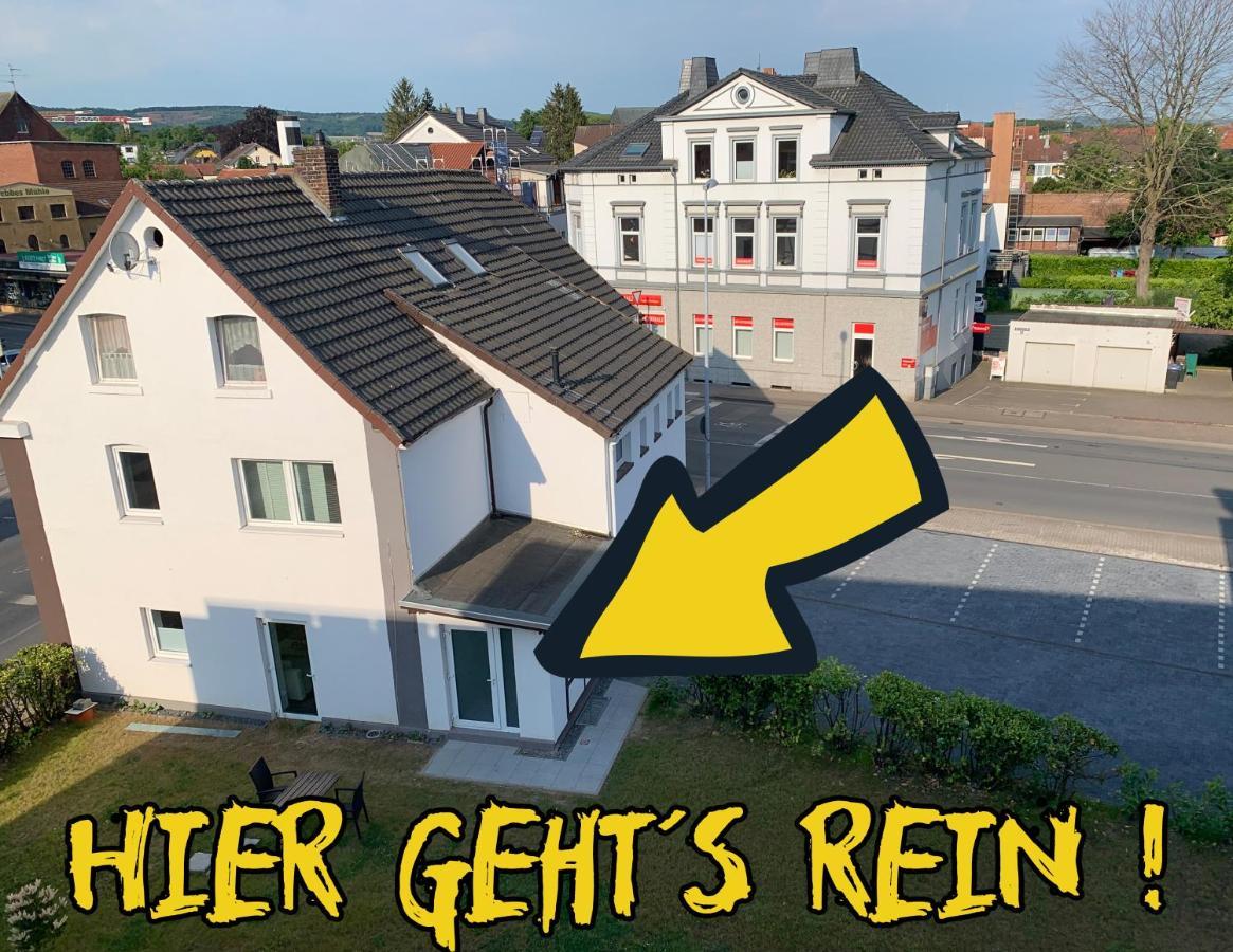 W1 - Kontaktloser 24H Check In, W-Lan, Netflix, Parkplatz, Kueche, Boxspring-Bett Bückeburg Esterno foto