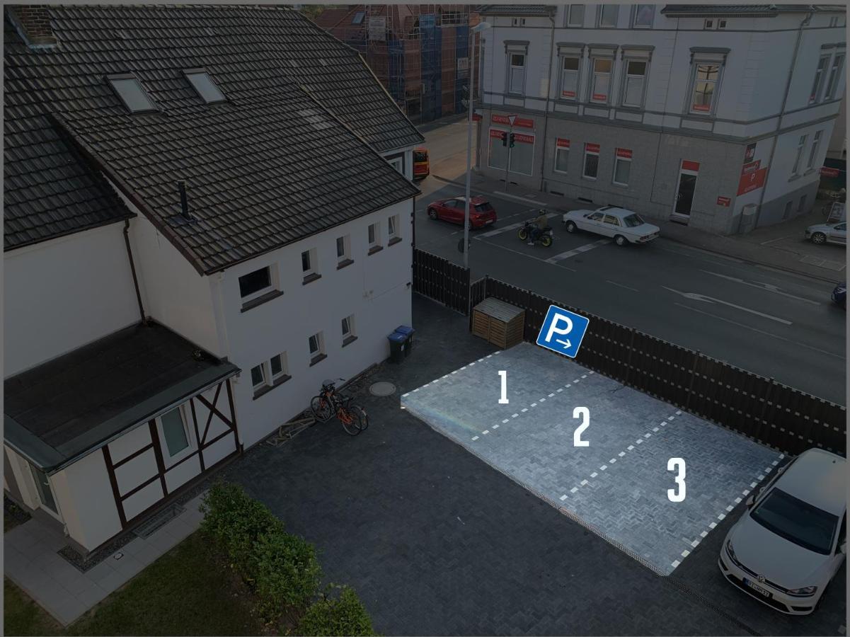 W1 - Kontaktloser 24H Check In, W-Lan, Netflix, Parkplatz, Kueche, Boxspring-Bett Bückeburg Esterno foto